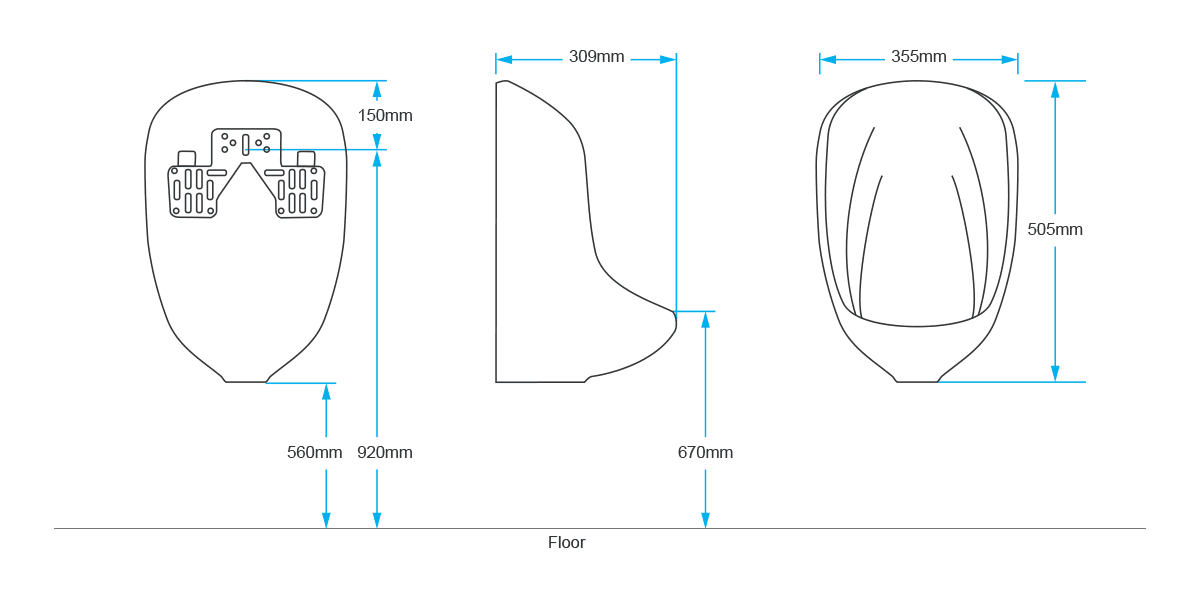 Urinal bowls Model 3500