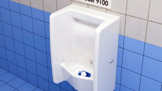 Whiffaway Model 9100 - Waterless & Hybrid Urinal Design